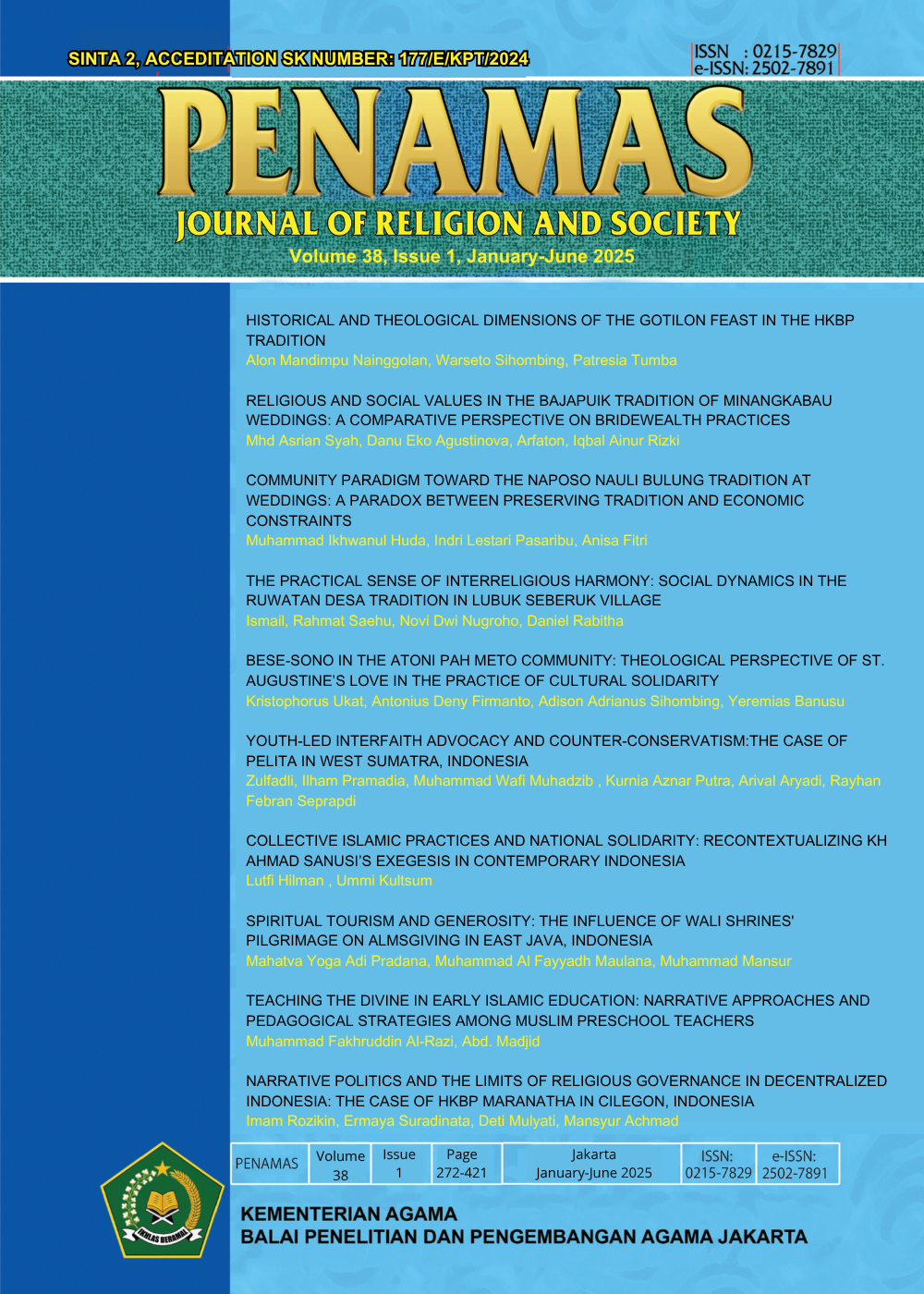 					View Vol. 38 No. 1 (2025): Volume 38, Issue 1, January-June 2025
				